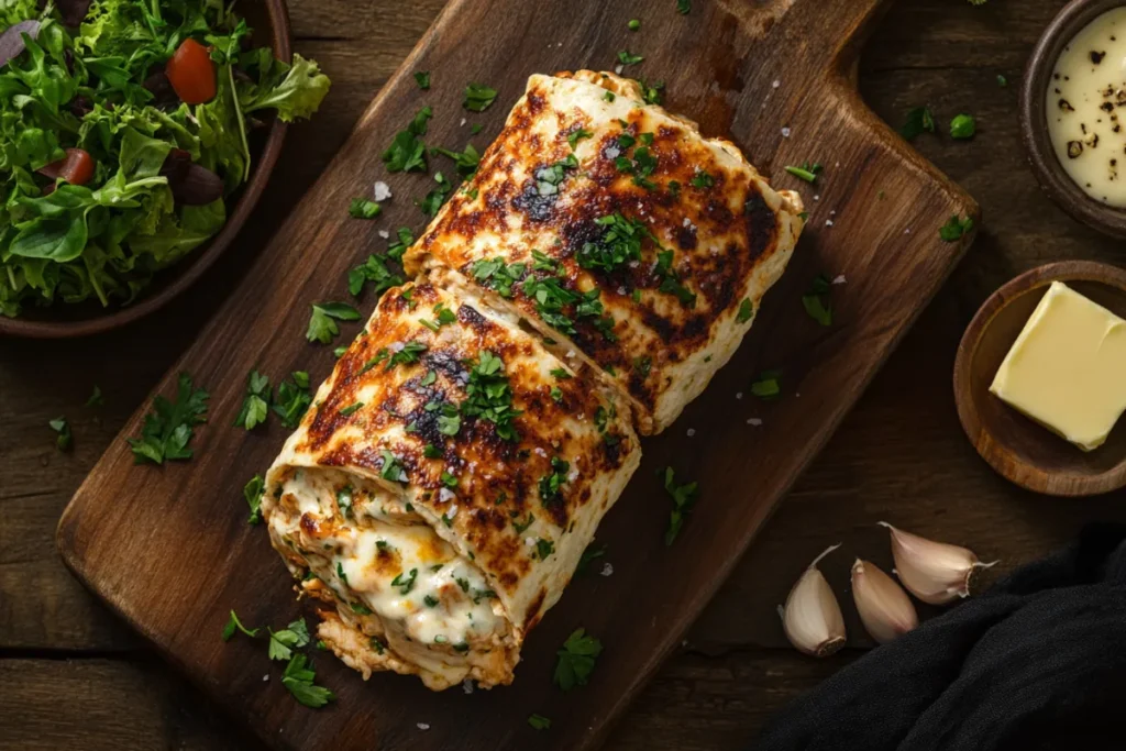 Chicken Wrap Recipes How to Make the Best Cheesy Garlic Wrap