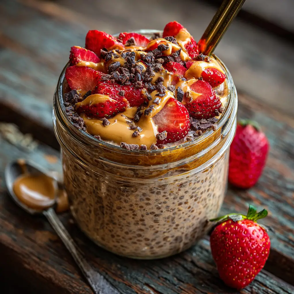 Chocolate Protein Overnight Oats
