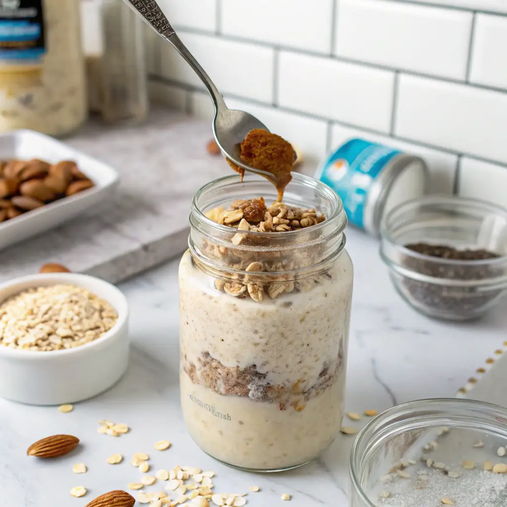 how much protein is in overnight oats