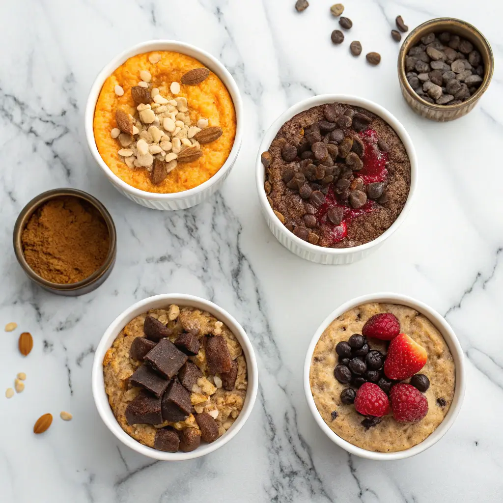 Baked overnight oats flavor variations