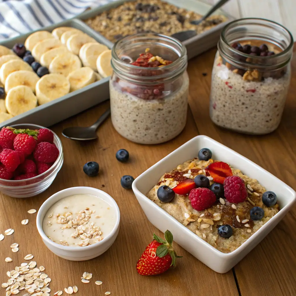 healthy dessert oats recipes including no-bake, baked, and chilled options