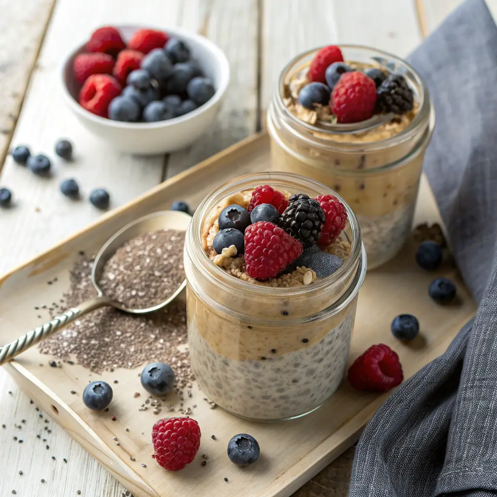 High protein overnight oats without protein powder