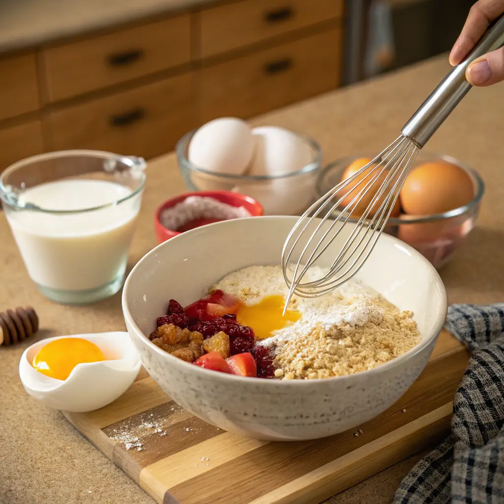 How to make baked overnight oats step-by-step