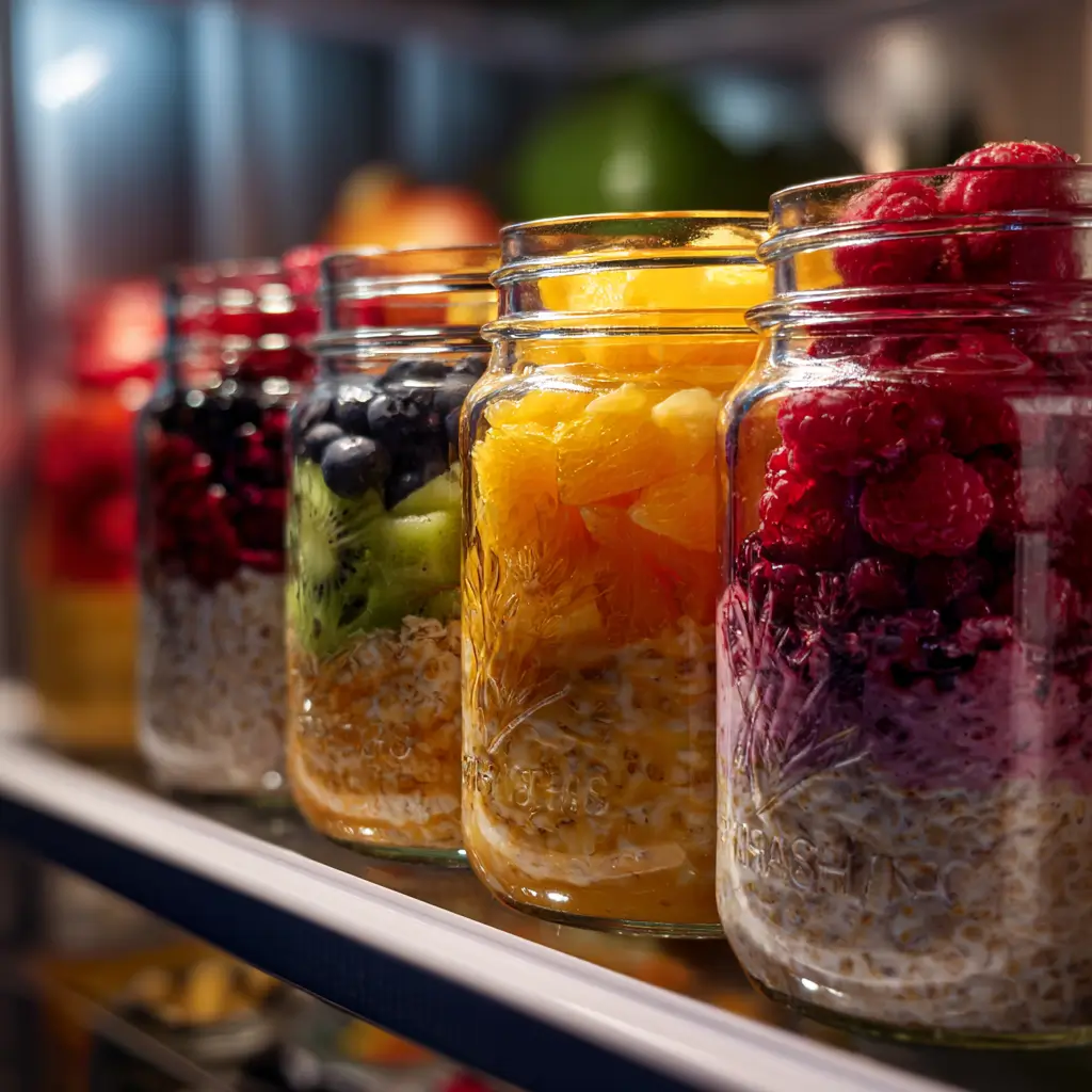 Overnight oats meal prep ideas for the week