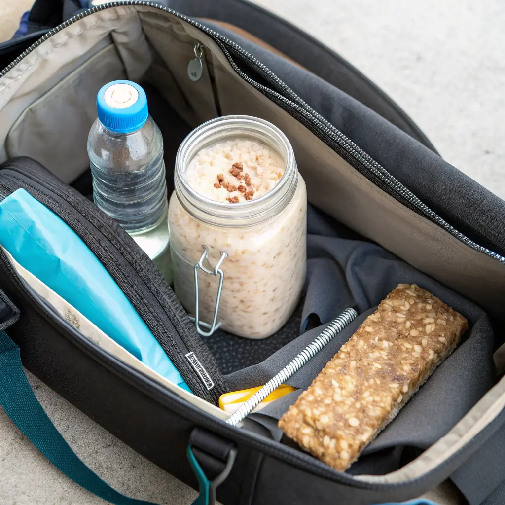 Post-workout plant whey overnight oats