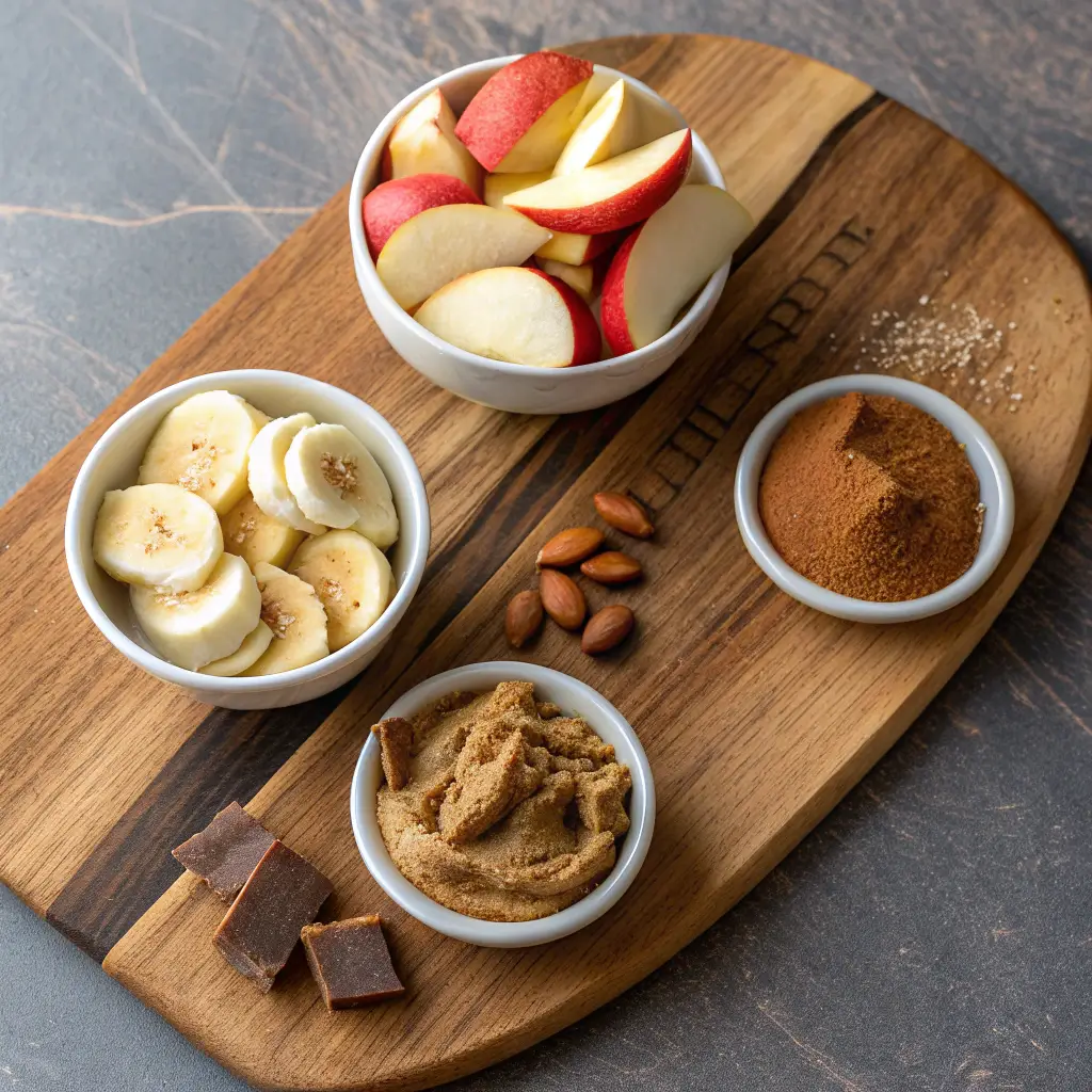 natural sweeteners and spices used in no sugar overnight oats