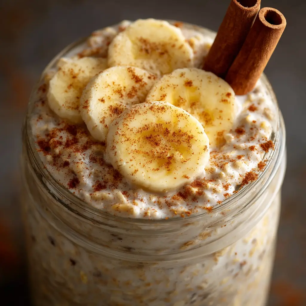 Banana bread flavored low point overnight oats WW