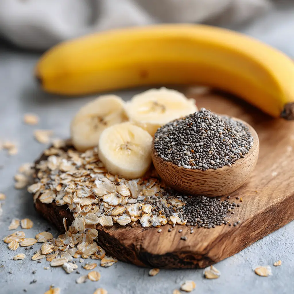 Health benefits of banana chia seed overnight oats ingredients