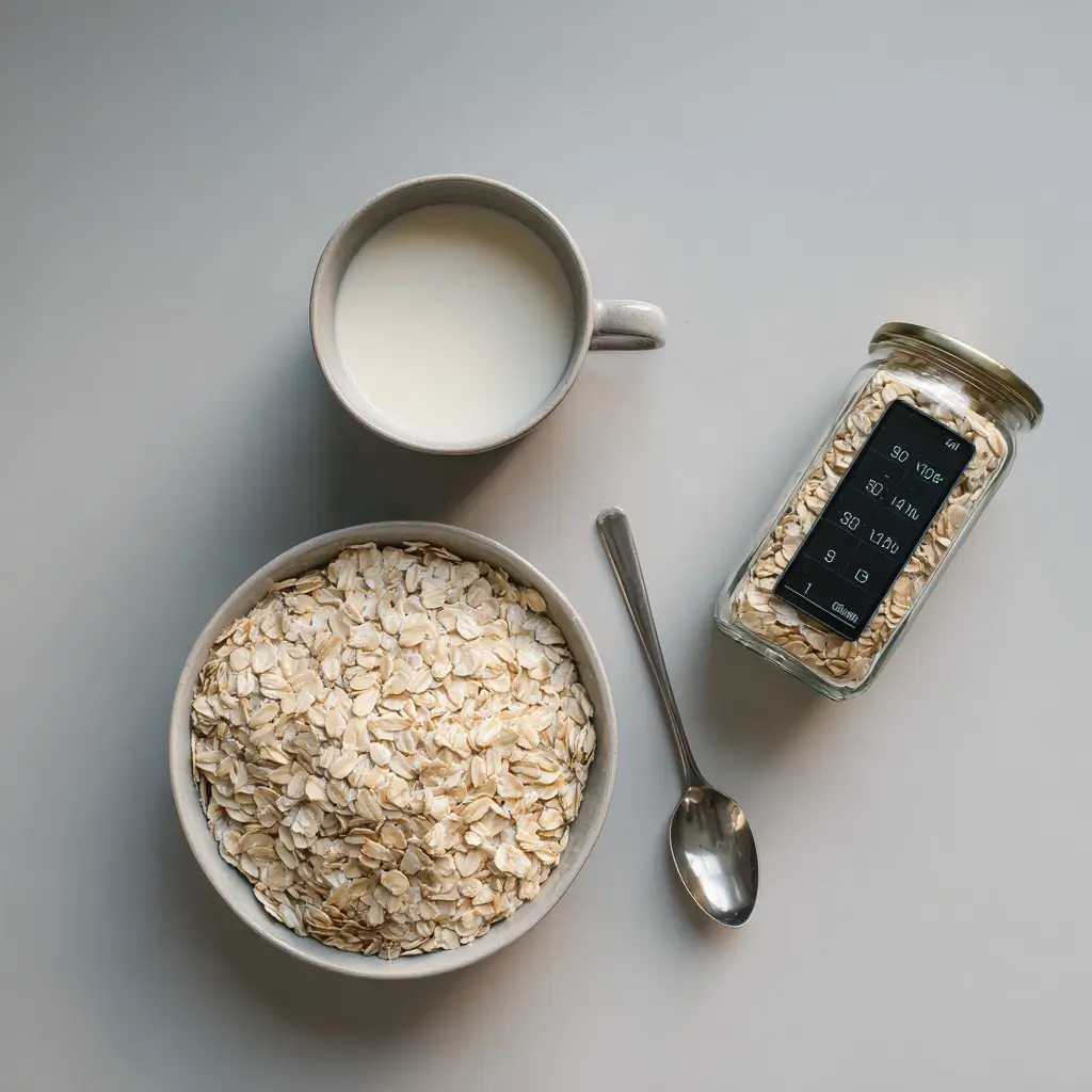calories in overnight oats with measured ingredients