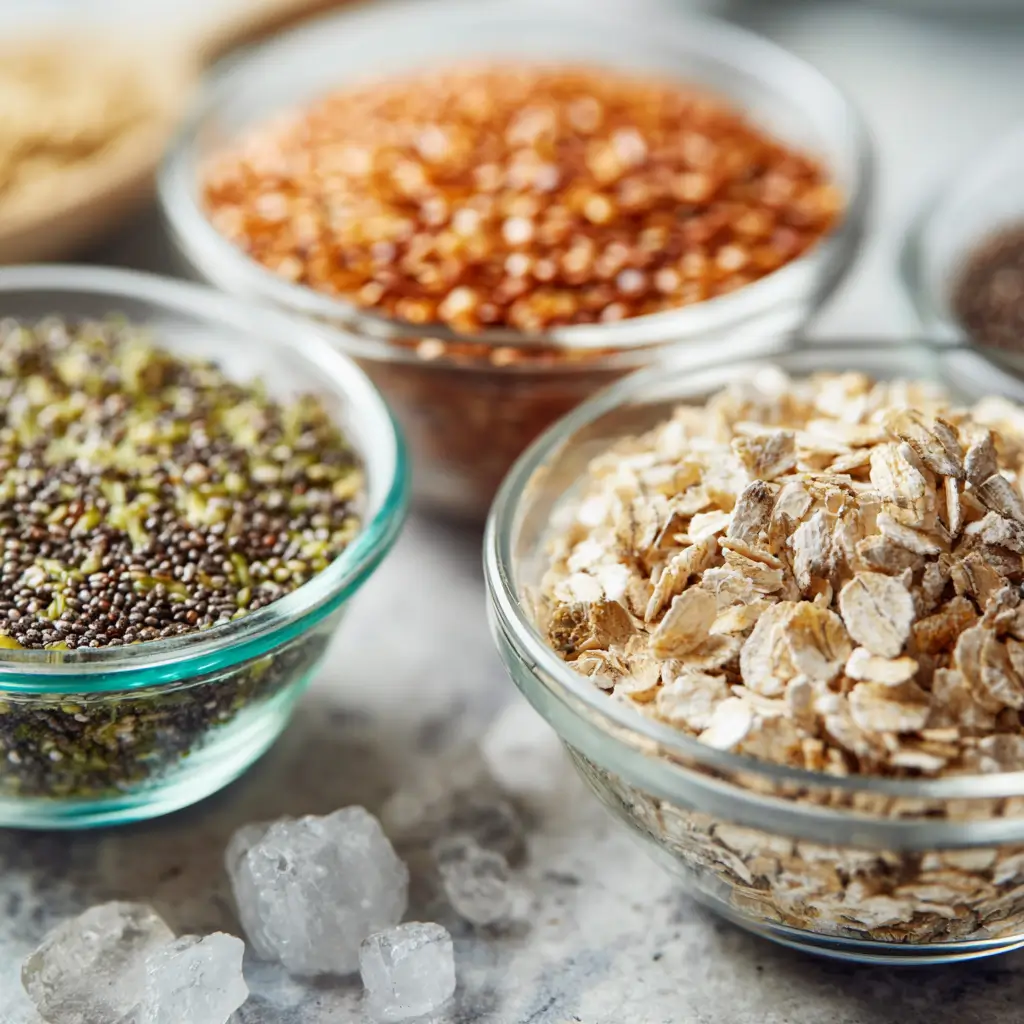 chia flax and hemp seeds as best overnight oats ingredients for weight loss