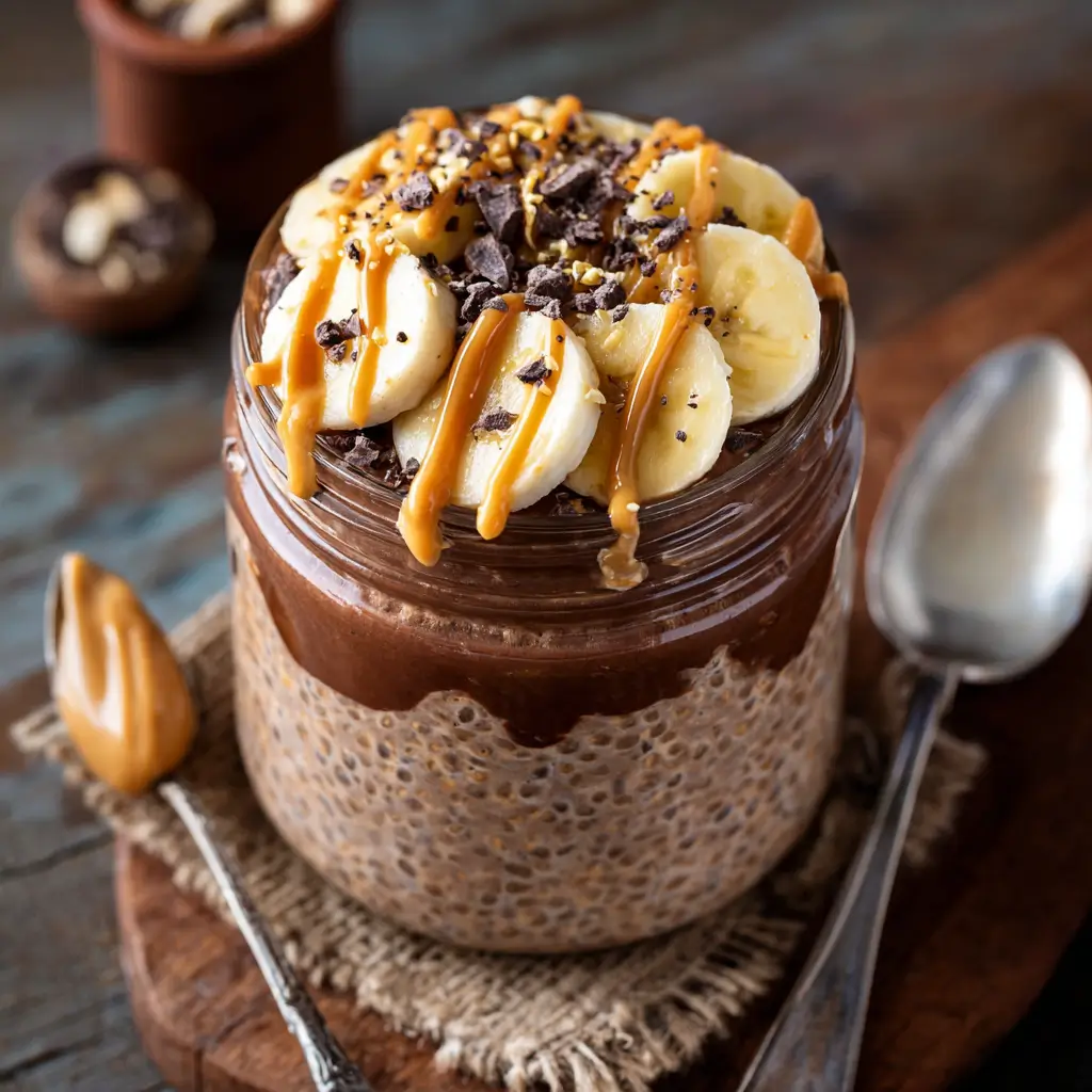chocolate peanut butter overnight oats recipe