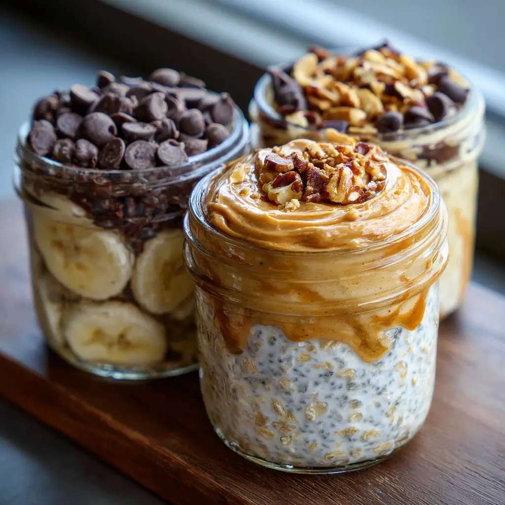 dessert inspired mason jar overnight oats variations