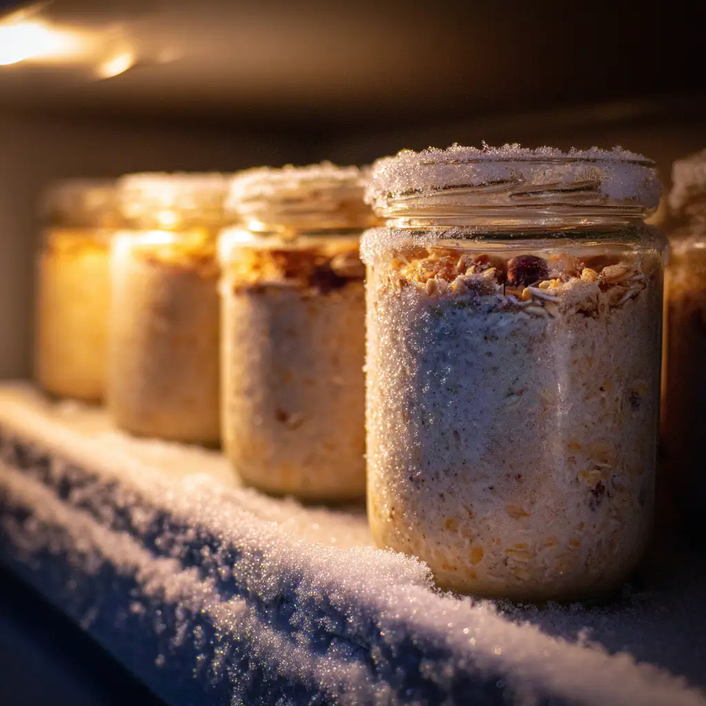 Store overnight oats in freezer for longer shelf life