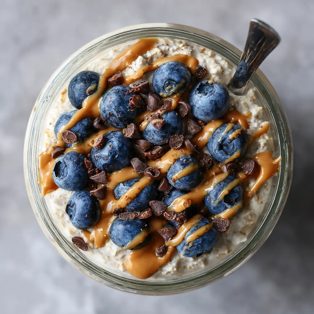 Keto overnight oats with berries and sugar-free chocolate