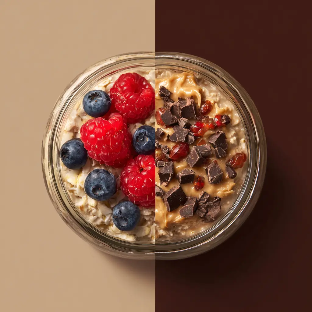 low calorie overnight oats vs higher calorie versions