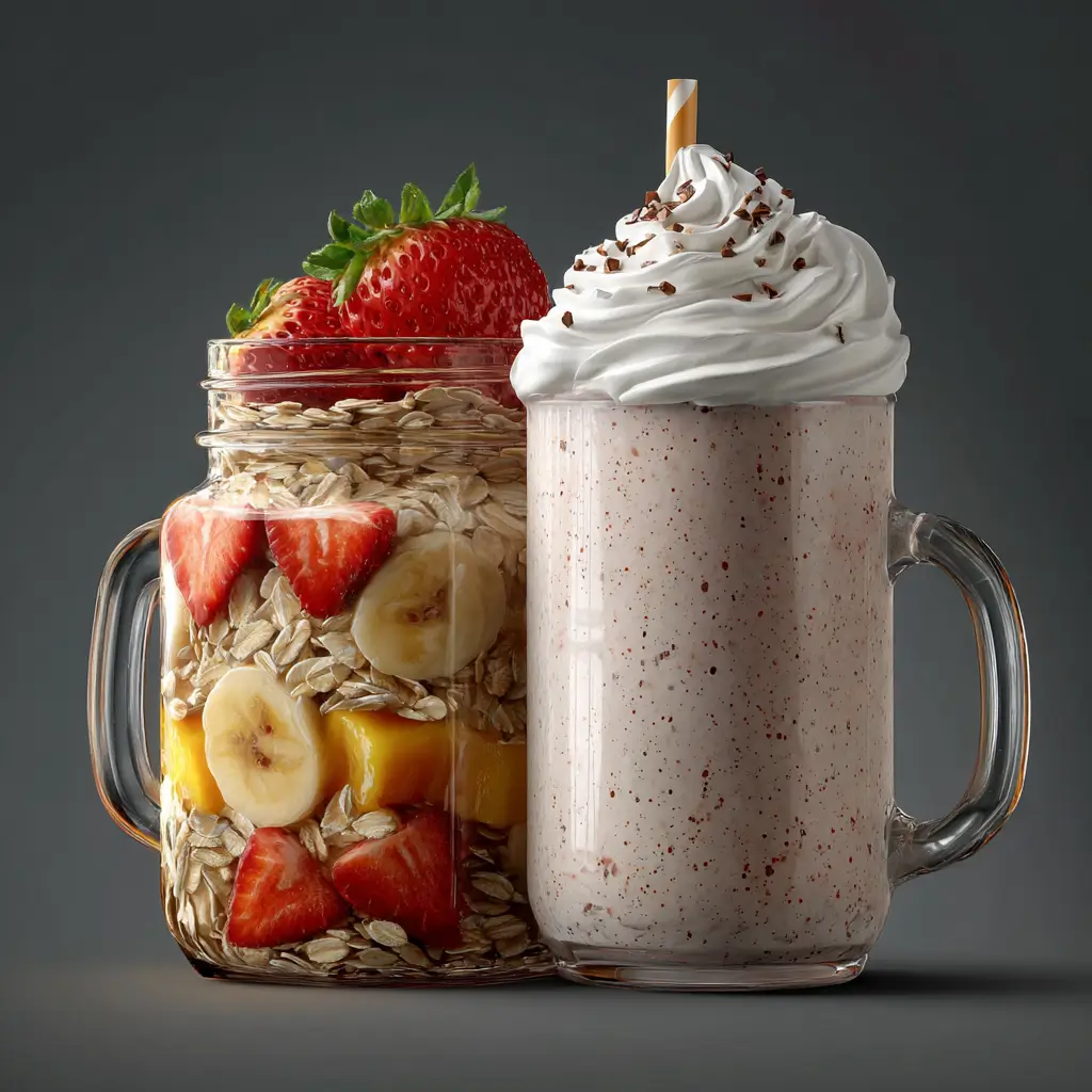 Oatmeal vs smoothie calories breakfast comparison