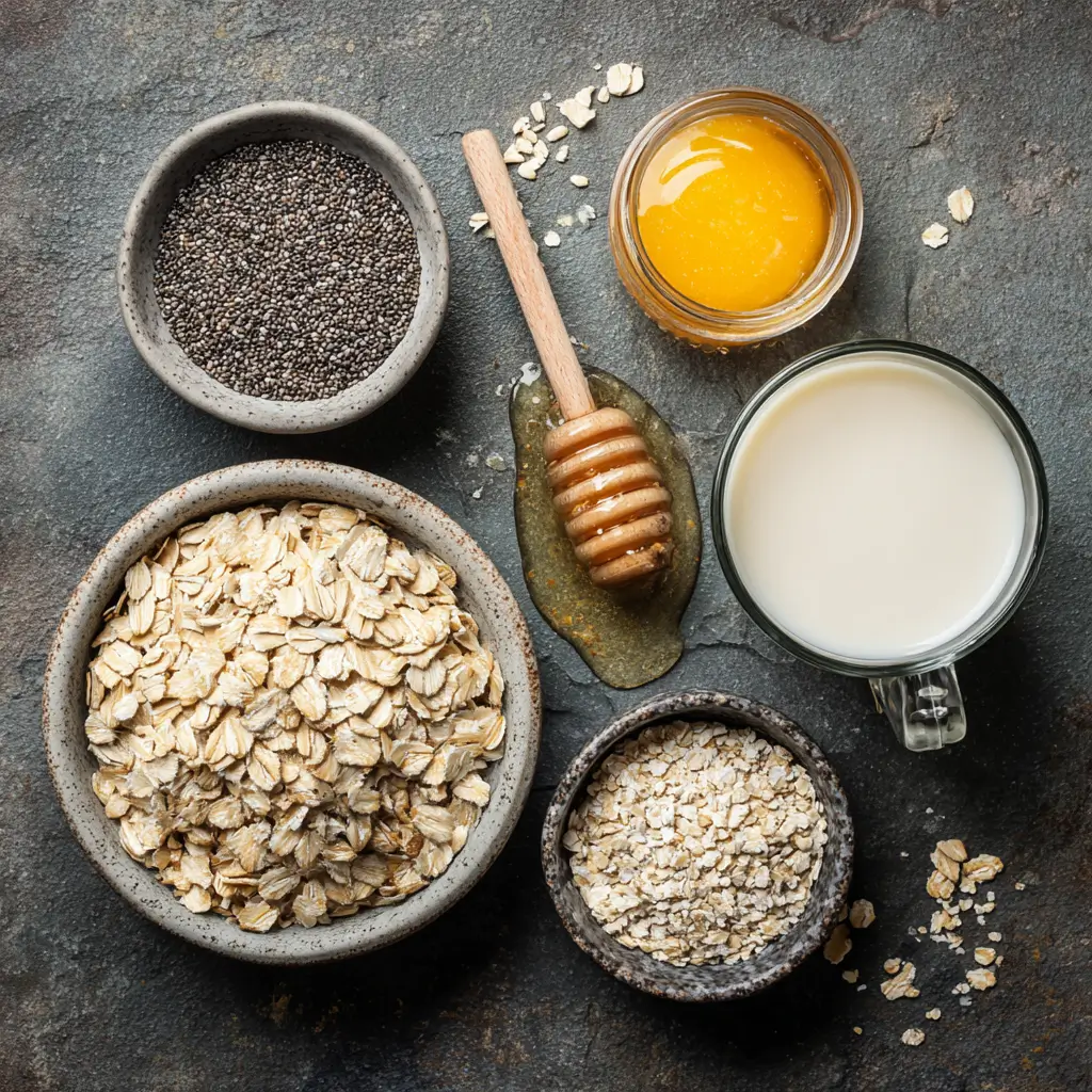 Oats calorie breakdown with milk and toppings