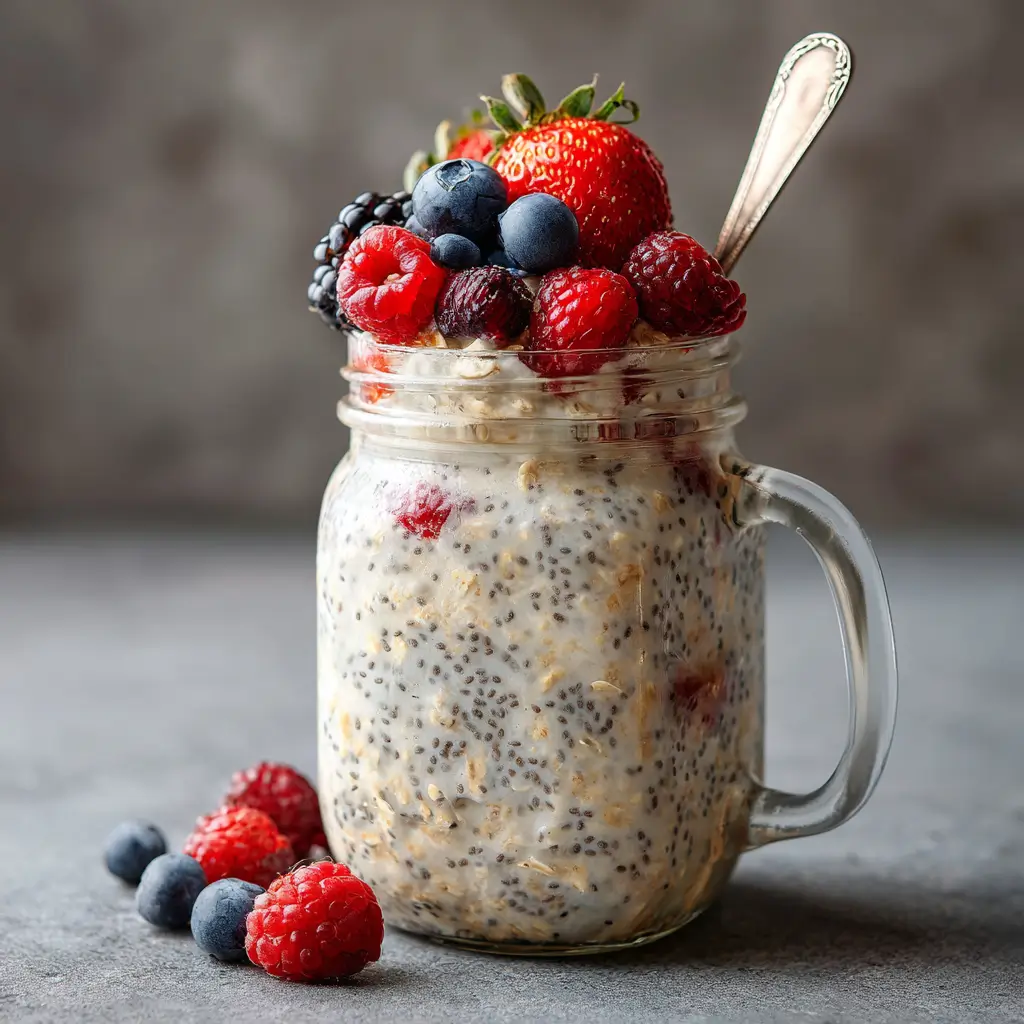 Overnight oats weight loss benefits breakfast in a jar
