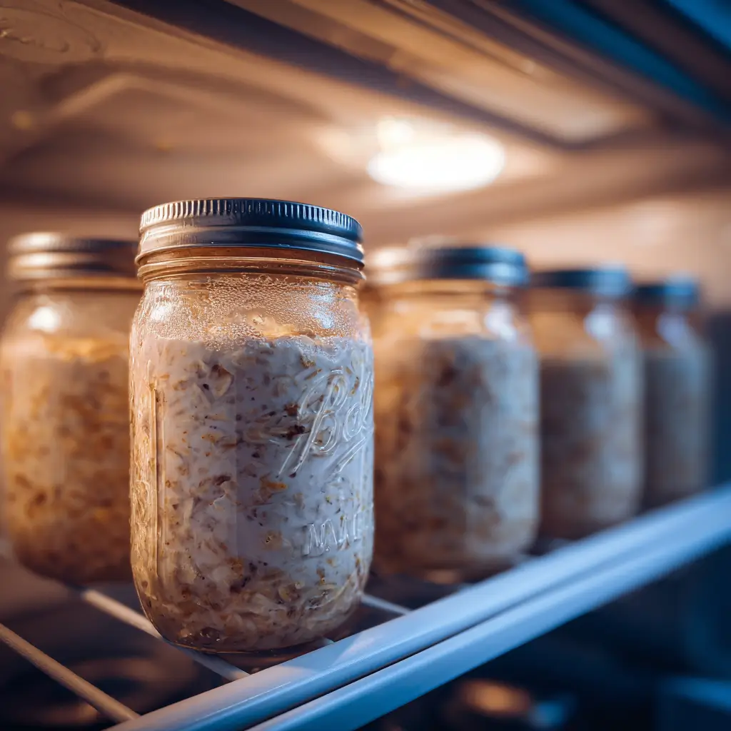 storing ww overnight oats with greek yogurt in fridge