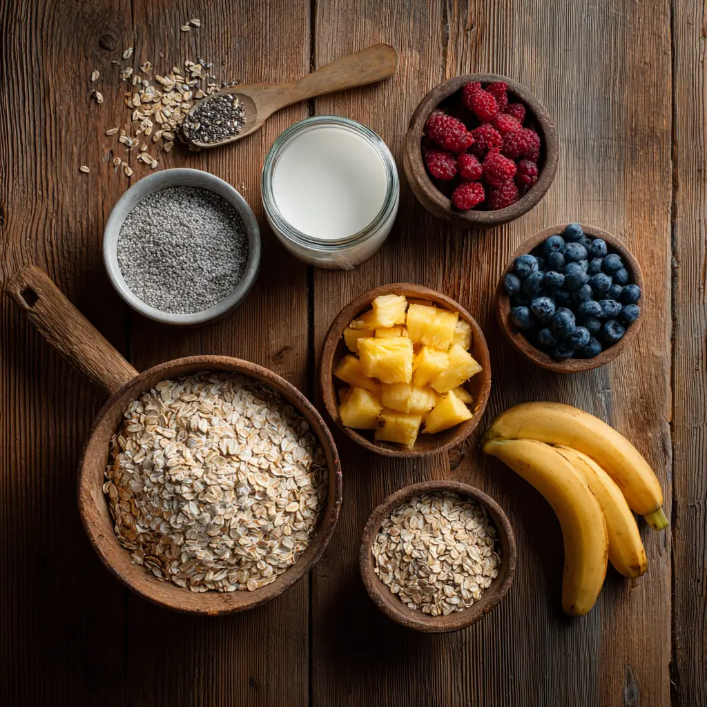 weight loss meal prep overnight oats ingredients