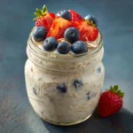 ww overnight oats with greek yogurt breakfast jar