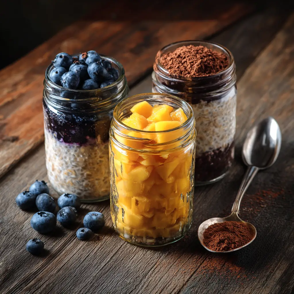 ww overnight oats with points recipes in jars
