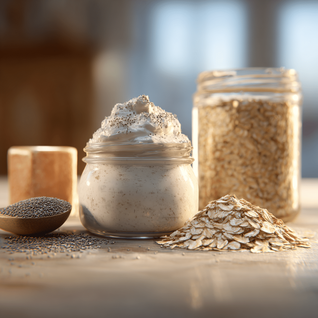 protein options for balanced overnight oats