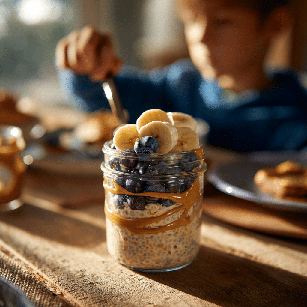 sugar free oats for kids healthy breakfast jar