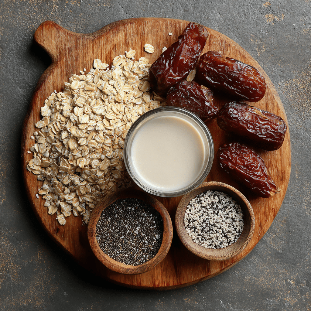 sugar free overnight oats ingredients for clean eating prep