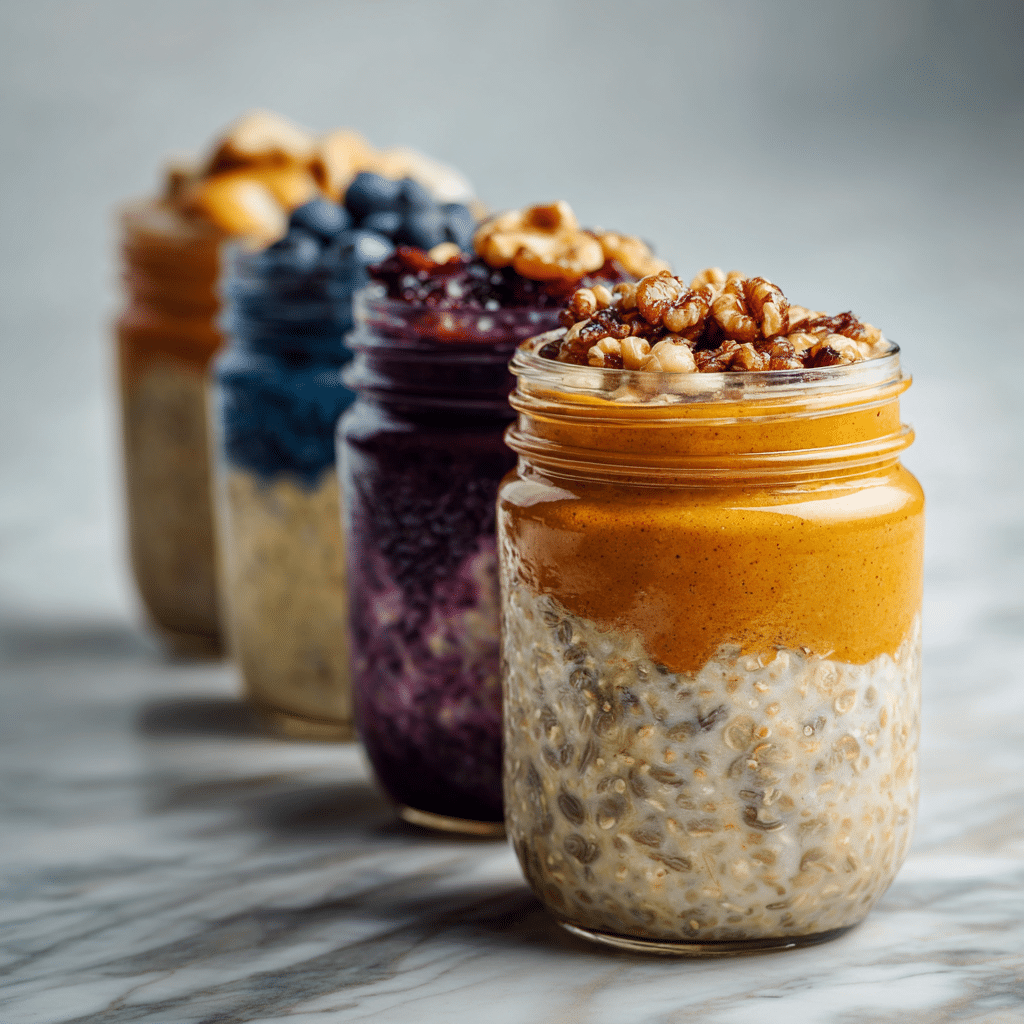sugar free overnight oats meal prep flavor variations