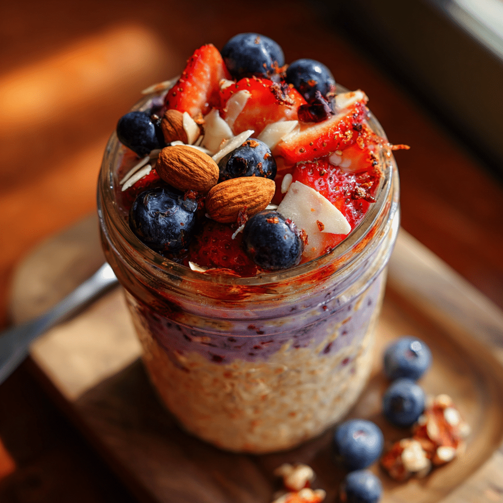 allergen free oats for kids with colorful fruit toppings
