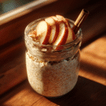 classic apple cinnamon overnight oats breakfast jar