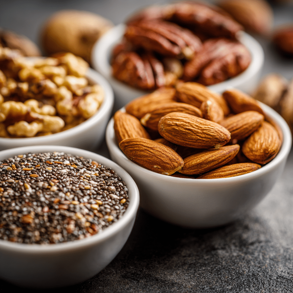 nuts and seeds for oats with healthy fats