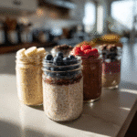 Top 8 allergen free oats breakfast jars