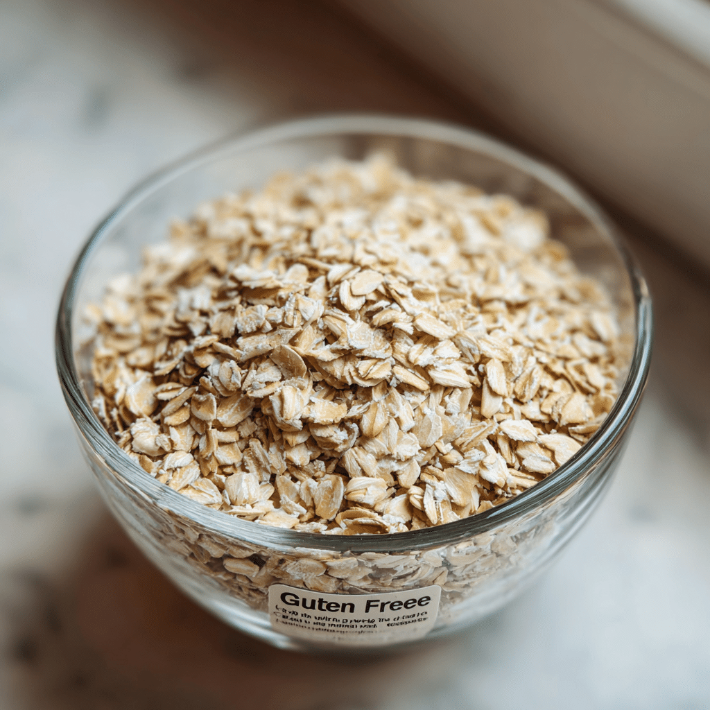 certified gluten free oats for allergen free meal prep