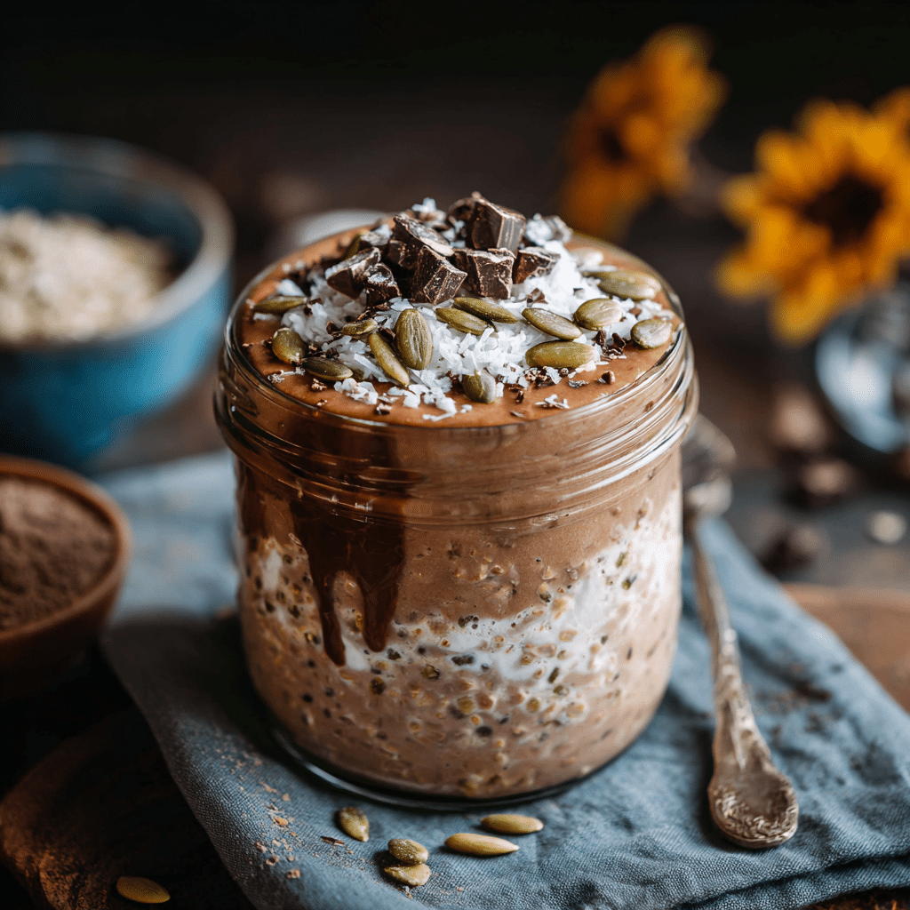 chocolate coconut allergen free meal prep oats